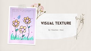 VISUAL TEXTURE || Texture Drawing || Artwork for Kids