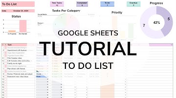 Complete Tutorial for the To Do List Spreadsheet for Google Sheets