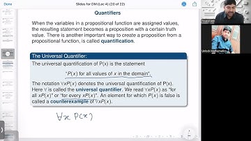 Discrete Mathematics | Lec-4 | Predicates | Universal, Existential & Uniqueness Quantifiers