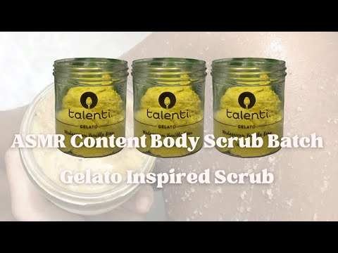 ASMR Content | Gelato Inspired Body Scrub
