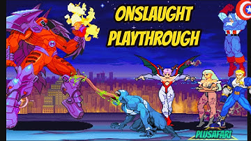 Marvel vs Capcom - Onslaught Playthrough - Ending - 60fps - Playstation 1 - 4k