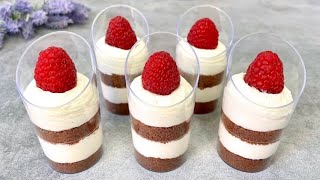 Easy no bake dessert shots in 10 minutes Only 4 ingredients