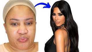 MUST WATCH 😱⬆️ TRANSFORMATION TO KIM KARDASHIAN ❤️BEAUTIFUL PRINCESS HAIR screenshot 5