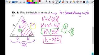 Special Right Triangles Part 2 3G1718