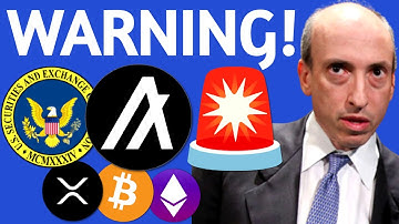🚨SEC GARY GENSLER SUES BITTREX & NAMES ALGORAND, DASH & OTHER CRYPTO TOKENS AS SECURITIES!!