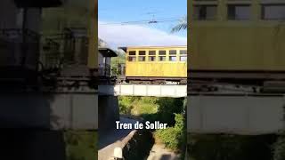 Tren de Sóller verlässt den Bhf. Sóller