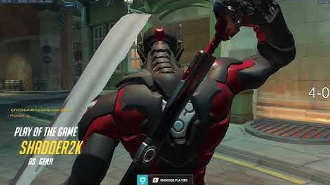 Overwatch Rank 1 Genji Shadder2k Showing His Gameplay Tricks