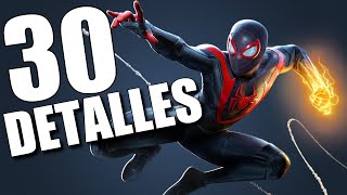 30 DETALLES ALUCINANTES de MARVEL'S SPIDER-MAN MILES MORALES