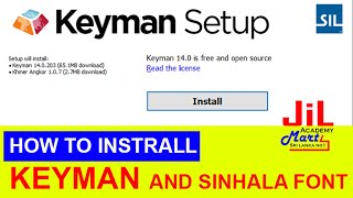 HOW TO INSTRALL KEYMAN AND SINHALA FONT | JILMART ACADEMY screenshot 4
