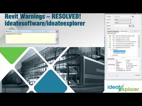 Video Revit Warnings Resolved - Floors Overlap - youtube