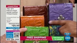 Patricia Nash Maida Leather Trifold Wallet