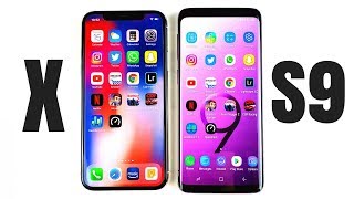 iPhone X vs Galaxy S9 Speed Test!