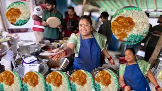 Insane Crowd For Kumari Auntys Famous Non-Veg Meals Hyderabad Street Food Latest Video 2025
