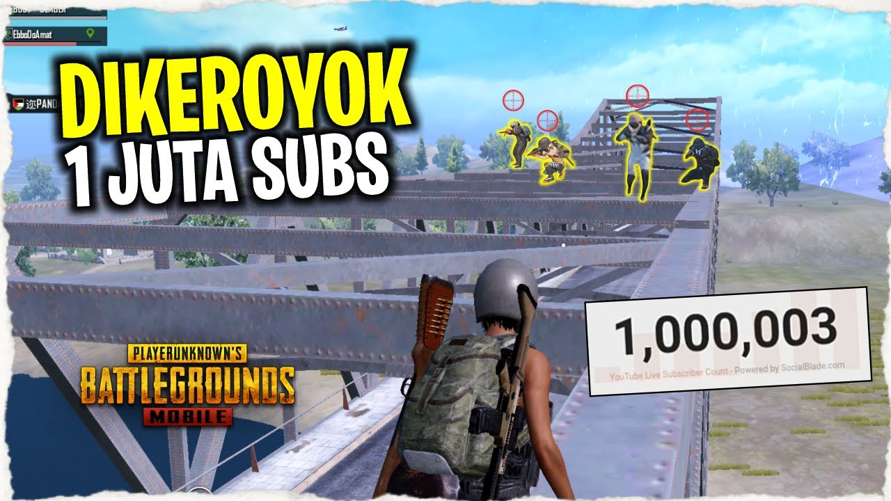 DIKEROYOK 1 JUTA SUBSCRIBER EBBO..!! MUSUH AUTO KUMPUL NGAKAK | PUBG MOBILE INDONESIA
