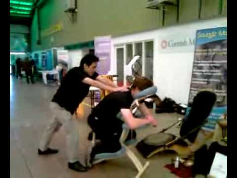 Seated chair massage, ideal for on the spot body s...