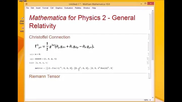 Mathematica for Physics 2 - General Relativity