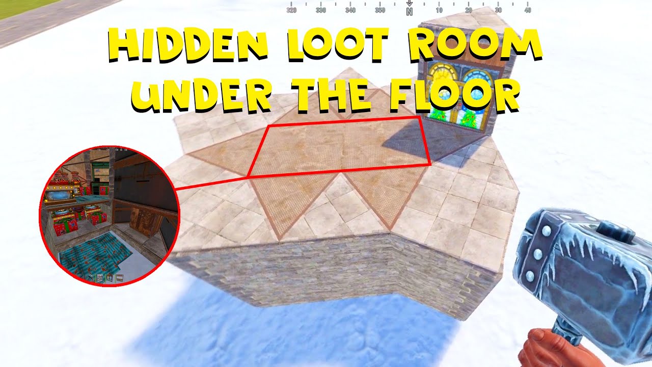 HIDDEN loot room, RUST base for two or three people. - YouTube
