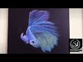 Acrylic Painting | How To Paint A Betta Fish | Tutorial