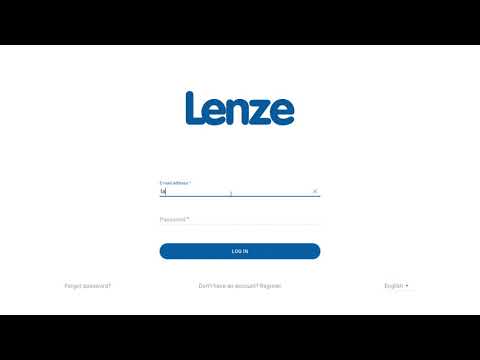 X4 Remote v1 - Logging in to your Lenze Digital account