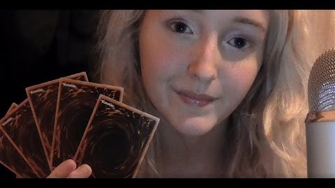 ASMR Close Up Soft Spoken Yu-Gi-Oh Ramble & Card Shuffling