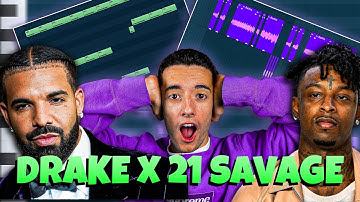 MAKING A CRAZY BEAT FOR DRAKE & 21 SAVAGE IN FL STUDIO!