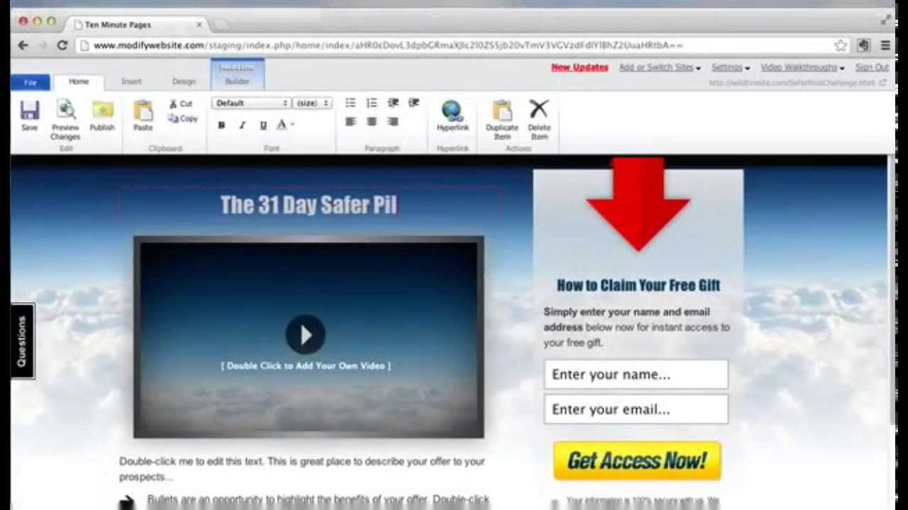 Ten minute pages | How to set up a website in under 10 minutes