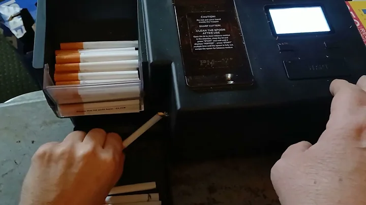 Powermatic V+ automatic cigarette rolling machine.