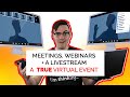 How to combine zoom meetings webinars  a livestream  a true hybrid virtual event