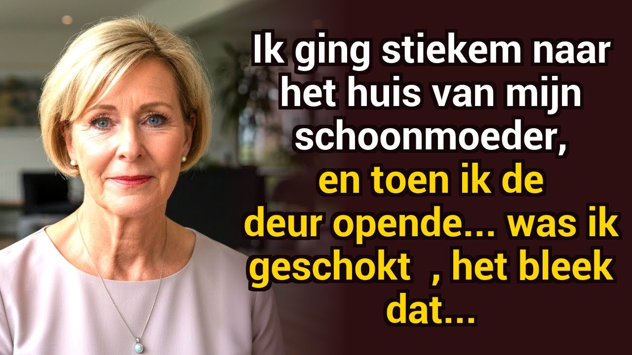 Ik ging stiekem naar mijn schoonmoeders huis. Toen ik de deur opende, verstijfde ik —