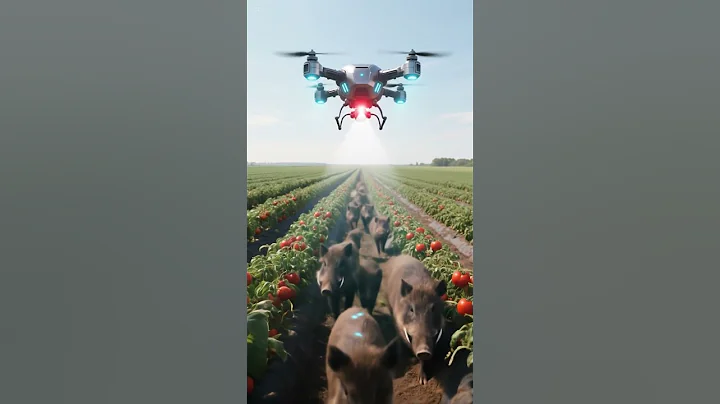 Farmers Use Laser Drone to Stop Animal Invasion!