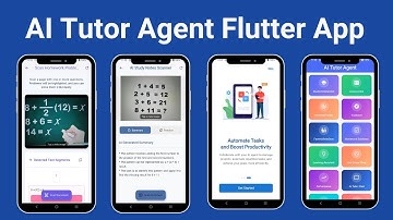 AI Tutor Agent Flutter App | Maths Homework Helper | AI Math Solver App | AI Assistant