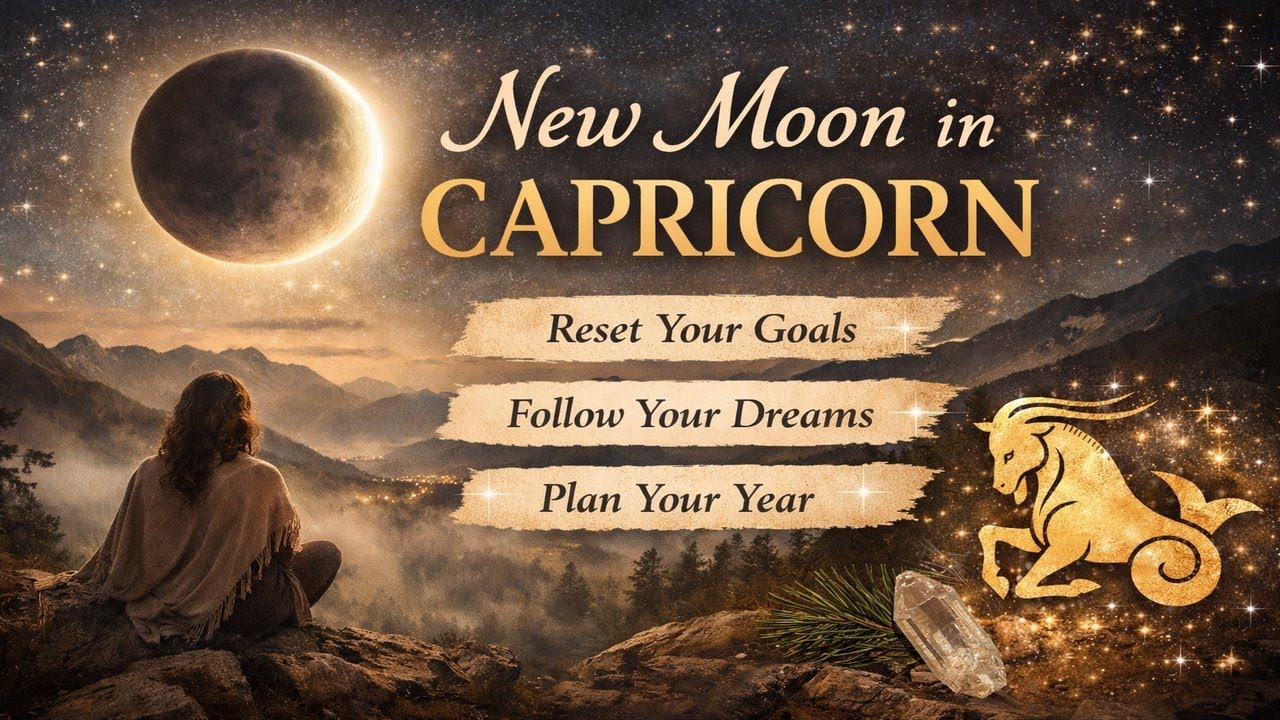 New Moon in Capricorn | Reset Goals, Follow Your Dreams & Intention ...