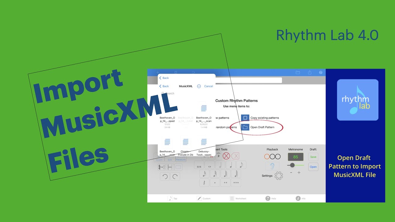 Rhythm Lab Quick Tips: MusicXML