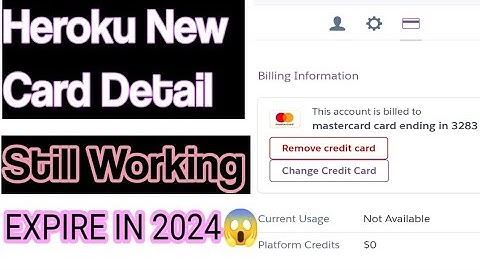 How To Add Card In Heroku | New Heroku Card Detail | MEHRAN TECH