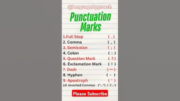 🔥🔥 Punctuation Marks #shorts #ytshorts #trending