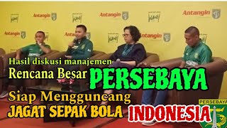 Rencana besar PERSEBAYA untuk membangun kekuatan yang mampu mengguncang Dunia sepakbola Indonesia