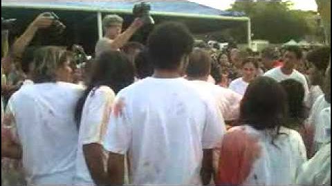 Performance de Hermann Nitsch en el ISA11