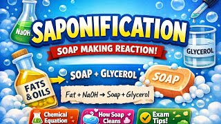 Saponification Reaction Explained Step By Step Chemistry