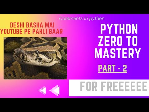 Python part 2 for beginners. Learn python Zero to Mastery.||Python tutorial for beginner.
