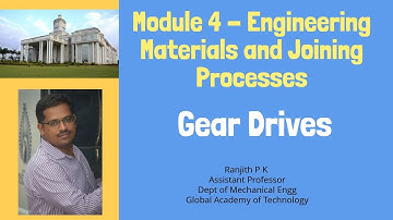 VTU EME 18ME15/25 Module 4 Gear Drives