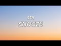 Sza  snooze lyrics anglais traduction franaise