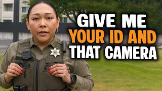 SHOCKED Female Cop DEMANDS ID With No Law — Gets DESTROYED On Camera