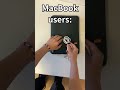 MacBook users vs Windows users #apple #macbook #laptop #windows #tech #gadgets