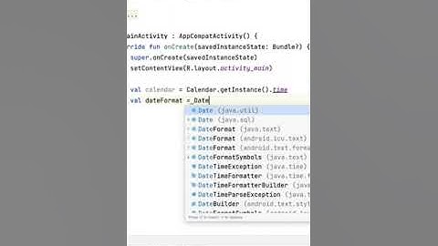 Get current time and date on Android