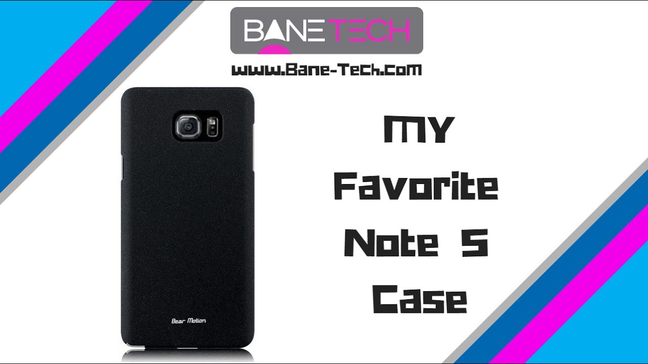 My Favorite Case for the Note 5 - Bear Motion Sandstone Snap On Case