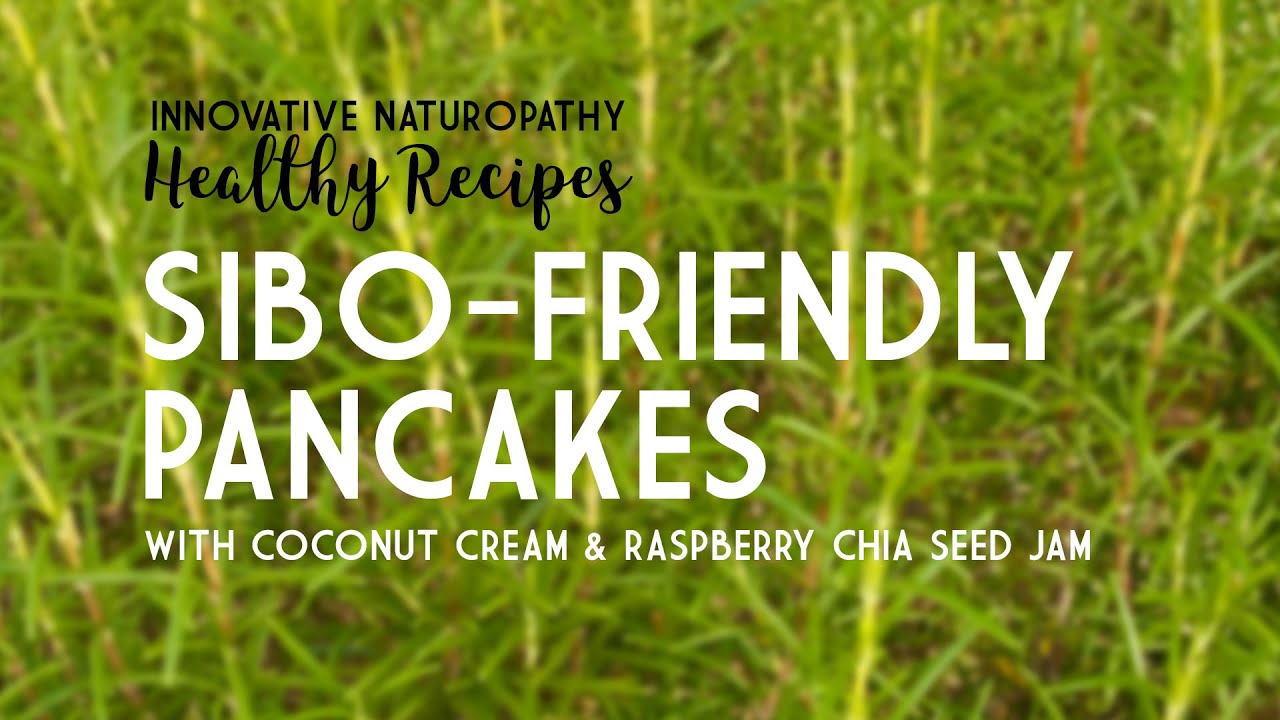 SIBO-Friendly Pancakes with Coconut Cream and Raspberry Chia Jam (Video)