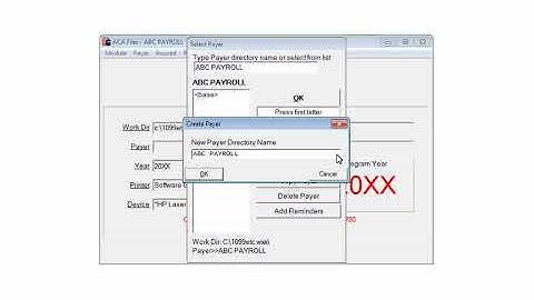 ACA Filer - 1095-B Form - Data Entry
