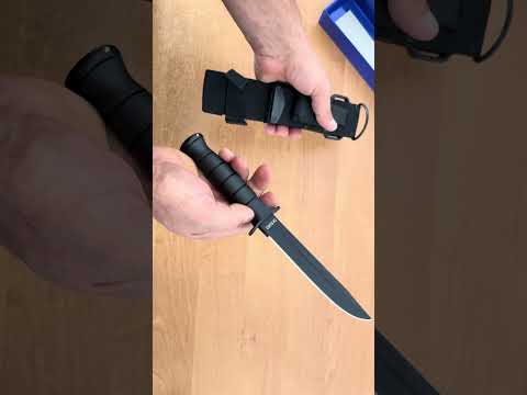 Нож тактический Smith & Wesson SUR2 с точильной камнем финка черный, видео 1