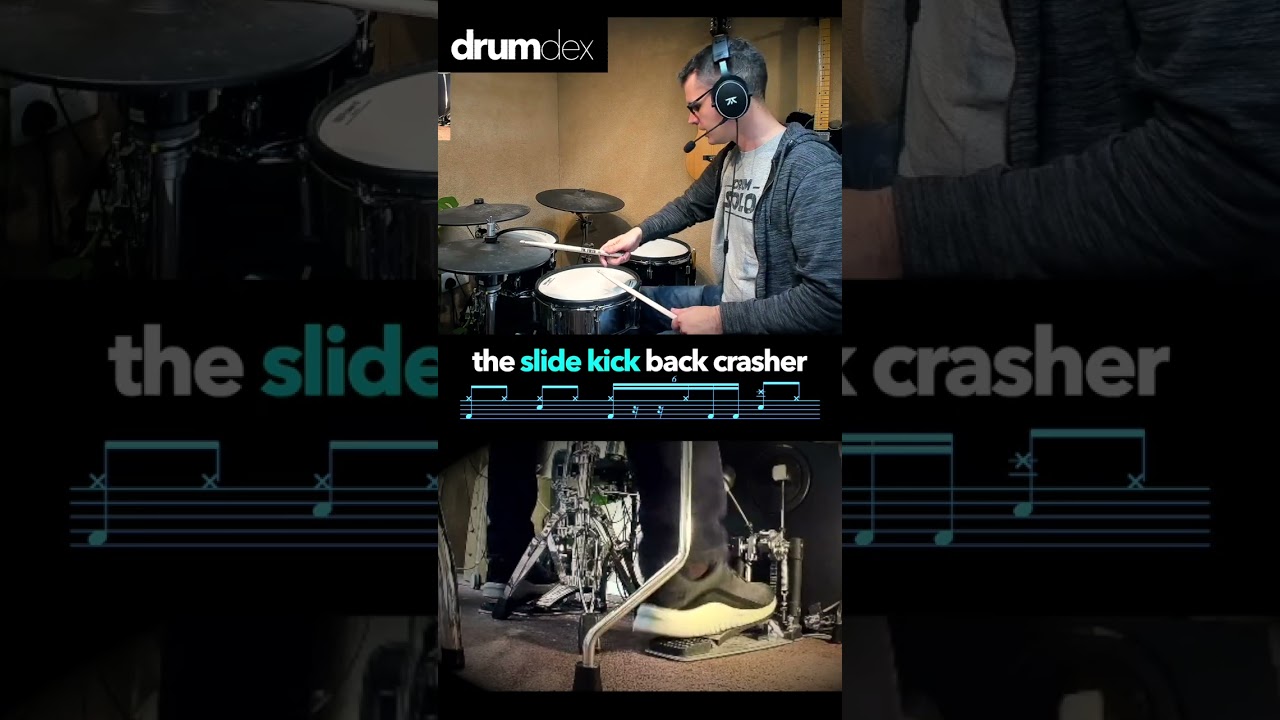 The Slide Kick Back Crasher - DRUM LESSON