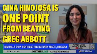 Gina Hinojosa is ONE POINT from beating Greg Abbott